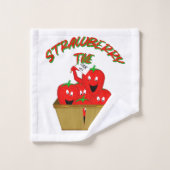 Aardbeientijd! Bad Handdoek (Wasdoekje)