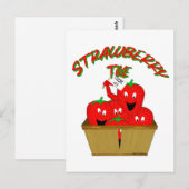 Aardbeientijd! Briefkaart (Voorkant / Achterkant)