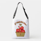 Aardbeientijd! Crossbody Tas (Achterkant)