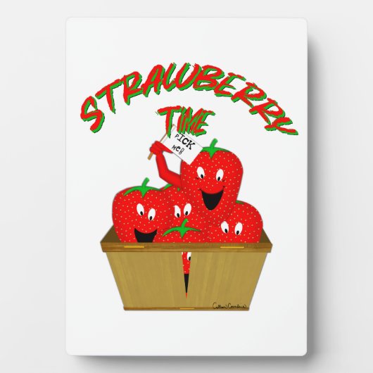 Aardbeientijd! Fotoplaat (voorkant)