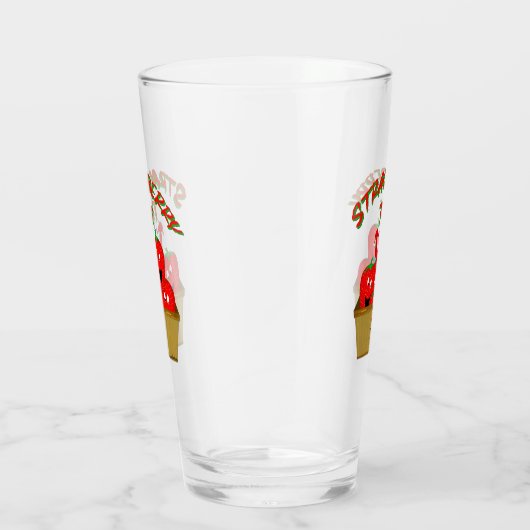 Aardbeientijd! Glas (Rechts)