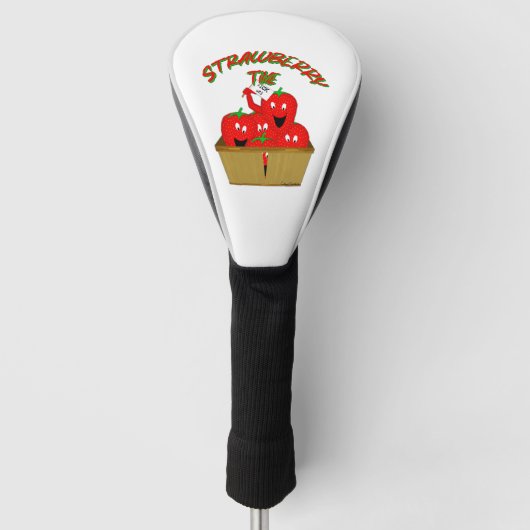 Aardbeientijd! Golfheadcover (Voorkant)