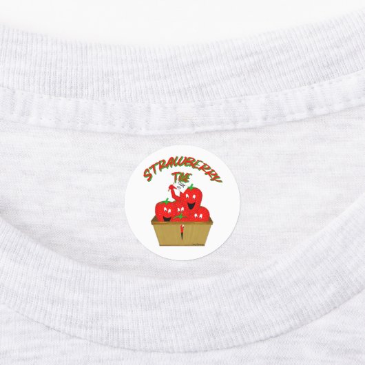 Aardbeientijd! Labels (Aangebracht)