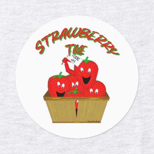 Aardbeientijd! Labels (Design 2)