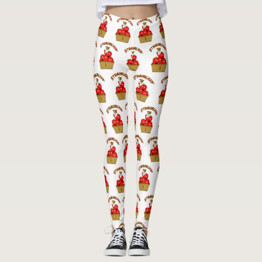 Aardbeientijd! Leggings (Voorkant)