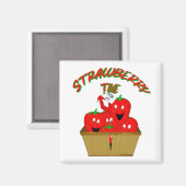 Aardbeientijd! Magneet (Voorkant / Achterkant)