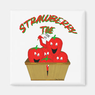 Aardbeientijd! Magneet