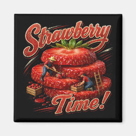 Aardbeientijd! Magneet