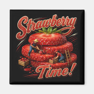 Aardbeientijd! Magneet