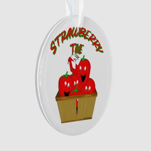 Aardbeientijd! Ornament (voorkant)