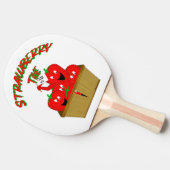 Aardbeientijd! Tafeltennisbatje (Zijkant)