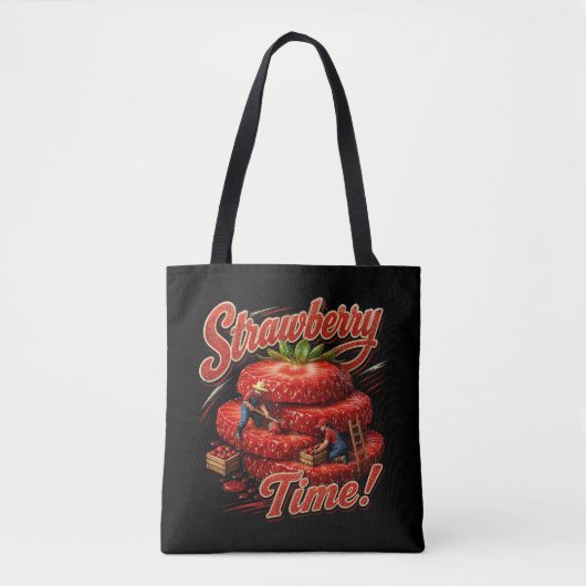 Aardbeientijd! Tote Bag (Voorkant)