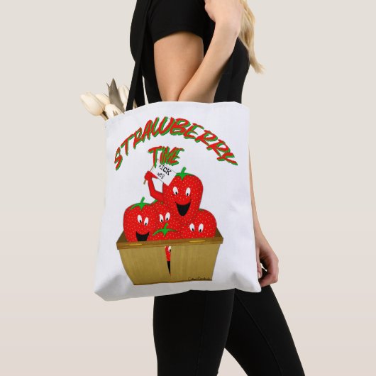 Aardbeientijd! Tote Bag (Dichtbij)
