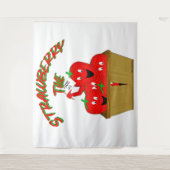 Aardbeientijd! Wandkleed (Voorkant)