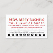 aardbeientrekker klantenkaartje (Achterkant)