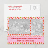 aardbeientroompatroon briefkaart (Voorkant / Achterkant)