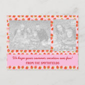  aardbeientroompatroon briefkaart (Voorkant)