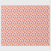 aardbeientroompatroon cadeaupapier (Vlak)