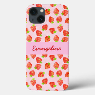  aardbeientroompatroon, speciaal aangepast Case-Mate iPhone case