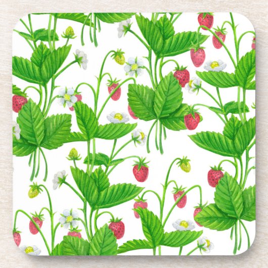 Aardbeientuin Bier Onderzetter (Voorkant)
