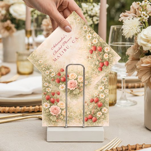Aardbeientuin Bruiloftsborrel met Blos Servet