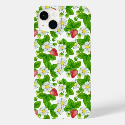 Aardbeientuin Case-Mate iPhone Case (Achterkant)