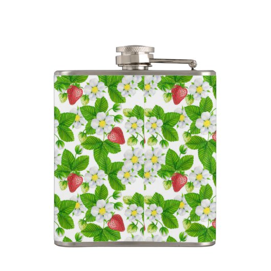 Aardbeientuin Heupfles (Achterkant)