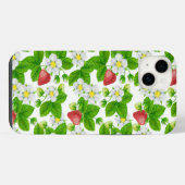 Aardbeientuin iPhone Hoesje (Achterkant horizontaal)