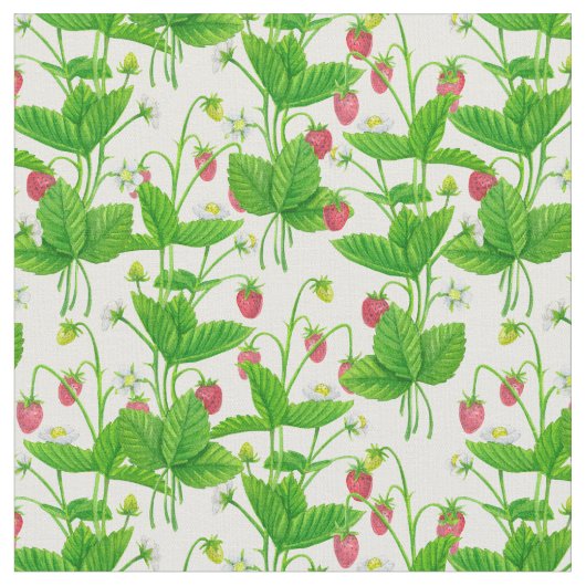 Aardbeientuin Stof (Close Up)