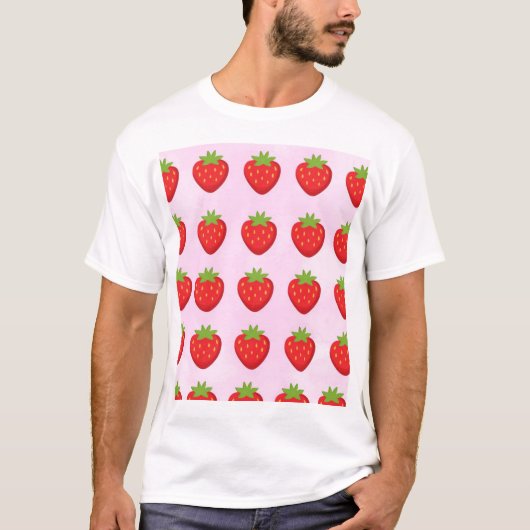 Aardbeientuin T-shirt (Voorkant)