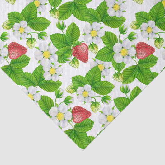 Aardbeientuin Tissuepapier (Detail)