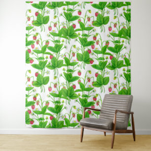 Aardbeientuin Wandkleed