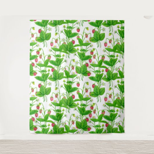 Aardbeientuin Wandkleed (Voorkant)