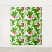 Aardbeientuin Wandkleed (Voorkant)