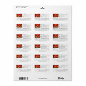 Aardbeientuinen of kledingetiketten van plant. etiket (Full Sheet)