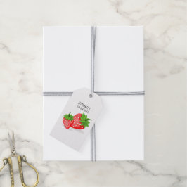 Aardbeienveld Cadeaulabel