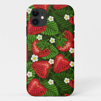 aardbeienveld iPhone 11 hoesje