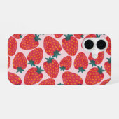 Aardbeienveld iPhone 16 Hoesje (Achterkant horizontaal)