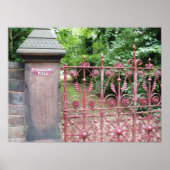 Aardbeienveld Poster (Voorkant)