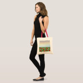 Aardbeienveld Tote Bag (Voorkant (model))