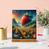 Aardbeienveld van dromen acryl bord (Huwelijk)