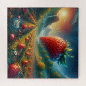 Aardbeienveld van dromen legpuzzel (Horizontaal)