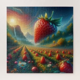 Aardbeienveld van dromen legpuzzel