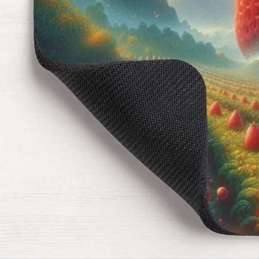 Aardbeienveld van dromen muismat (Hoek)