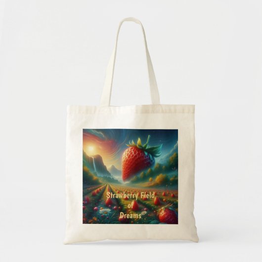 Aardbeienveld van dromen tote bag (Voorkant)