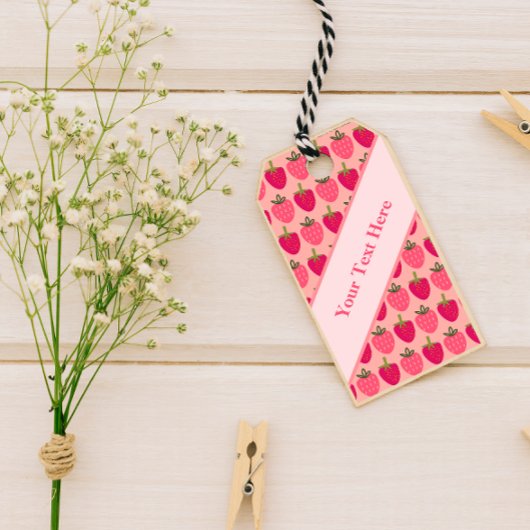 Aardbeienvelden Delight Cadeaulabel