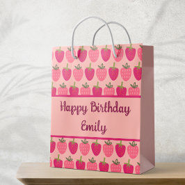 Aardbeienvelden Delight Medium Cadeauzakje