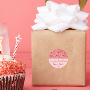 Aardbeienvelden Delight Ronde Sticker