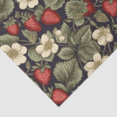  aardbeienvelden Patroon Decoupage Tissuepapier (Detail)