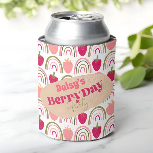 Aardbeienvelden Verrukking Verjaardag Blikjeskoeler